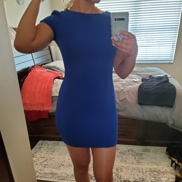 Royal Blue Mini Dress - Picture 1 of 5